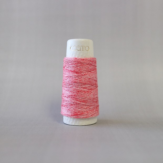 Hidamari Sashiko Yarn Strawberry Milk 30 m