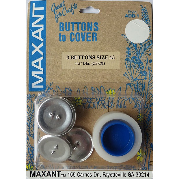 3 Buttons to Cover 28 mm (1 1/8'') with tool