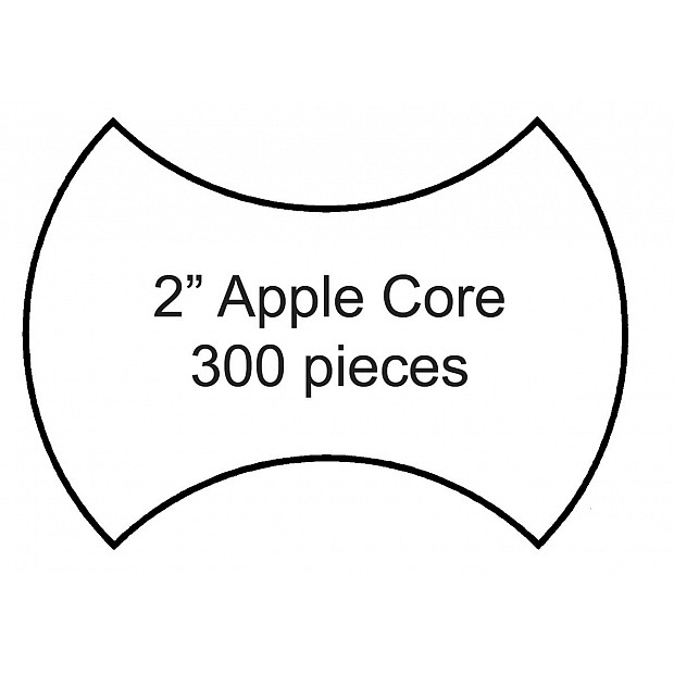 Paper Pieces Apple Core 2''