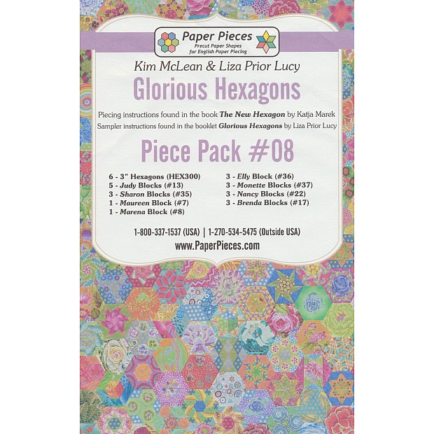 Glorious Hexagons Paper Pieces Pack #08
