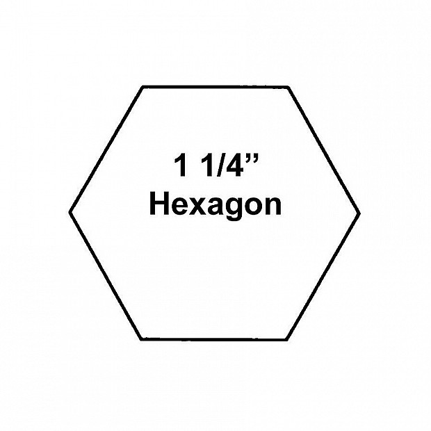 75 Paper Pieces Hexagon 1 1/4''