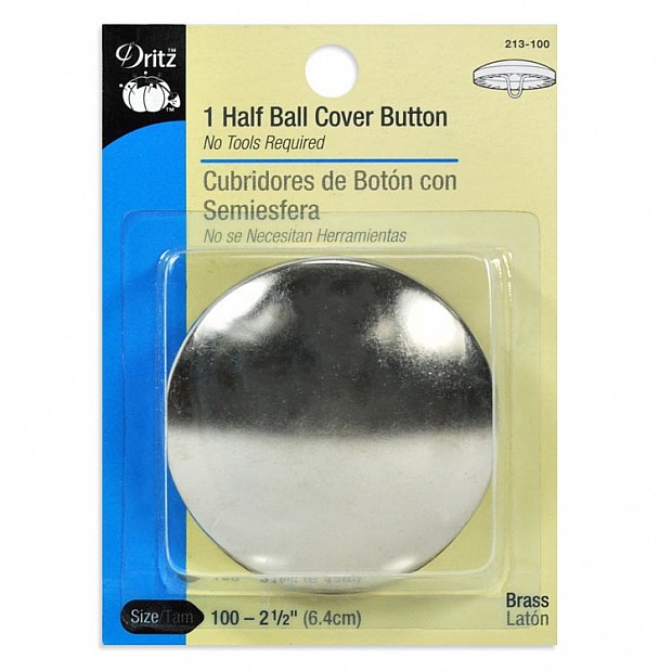 1 Button to Cover 64 mm (1 1/2'')