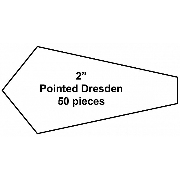 100 Paper Pieces pointed Dresden 2''