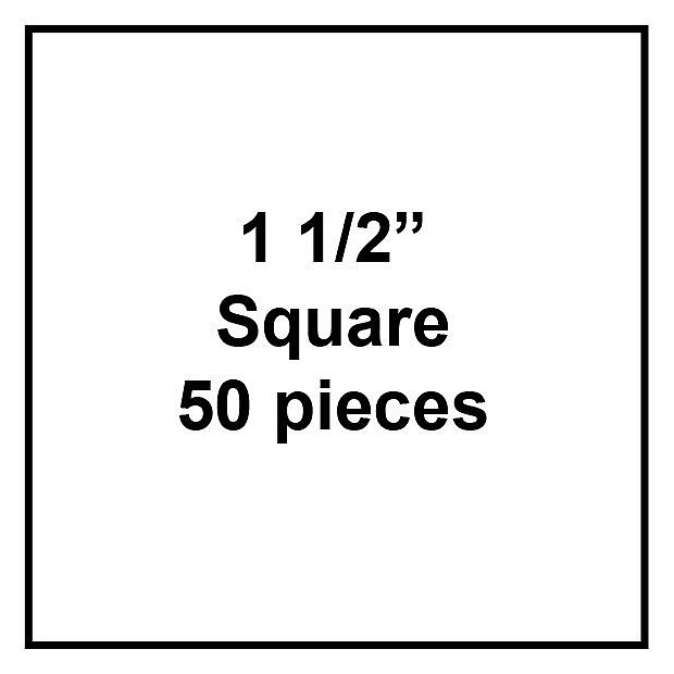 50 Paper Pieces Squares 1 1/2''
