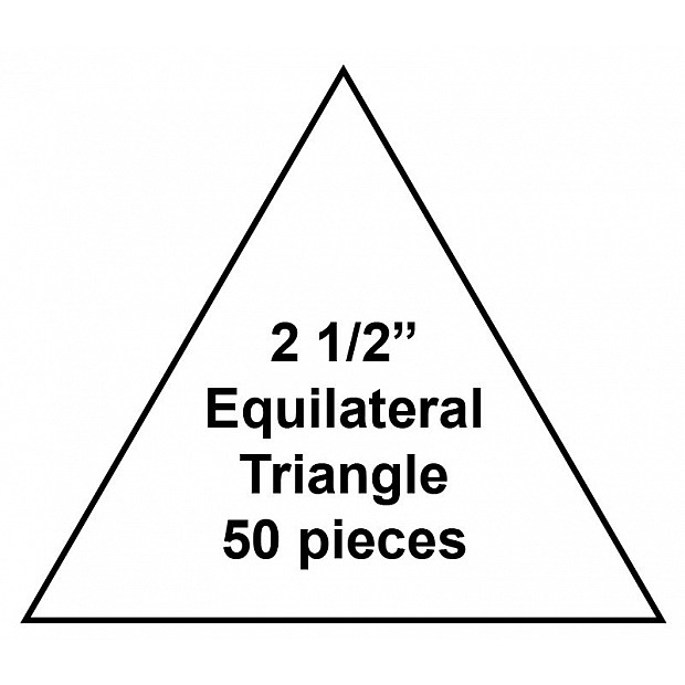 100 Paper Pieces equi Triangles 2 1/2''