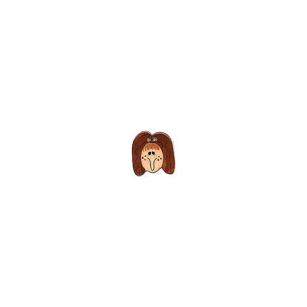Face with Brown Hair