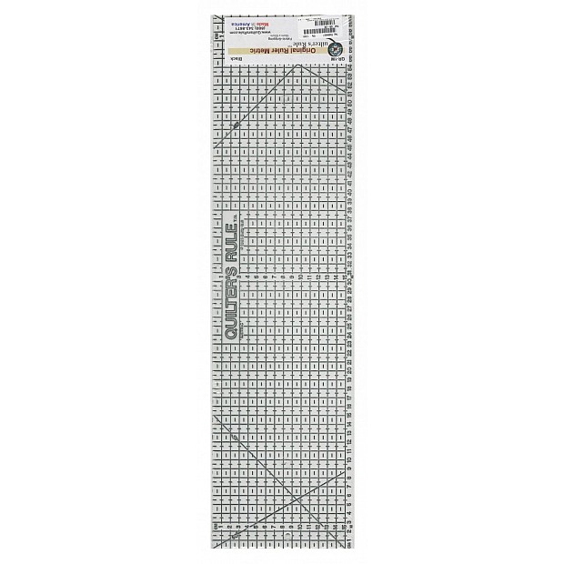 Metric Ruler 16 x 60 cm black
