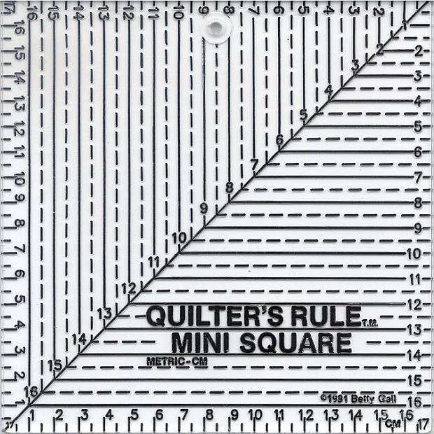 Metric Mini Square 17 x 17 cm black