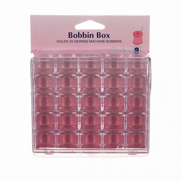 Bobbin Box for 25 Unterfadenspulen Canettes Bobbins