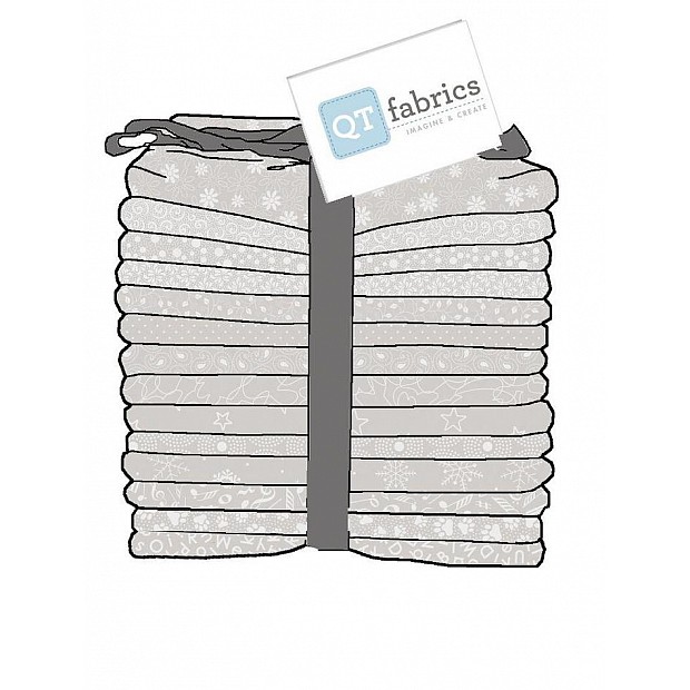 Illusions GREY 15 US-Fat Quarter Bundle 