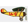 1 Iron-on Airplane Appliqué 6.7 x 3.8 cm