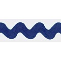 3.5 cm Ric Rac Zick-Zack Band royal blue