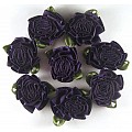 8 pcs Ribbon Rose / Carnation 3.3x2cm
