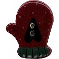 Red Mitten with Heart