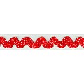 Ruffle Ric Rac red 2 cm wide