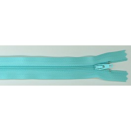Zipper misty teal blue 35.5 cm