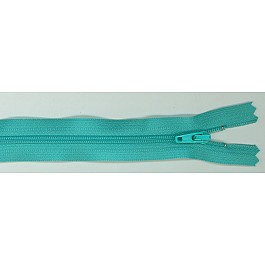 Zipper Tahiti teal blue 35.5 cm