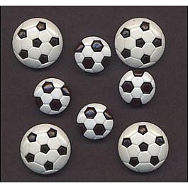 Sports Soccer Balls 4x 2.7mm + 4x 1.5mm
