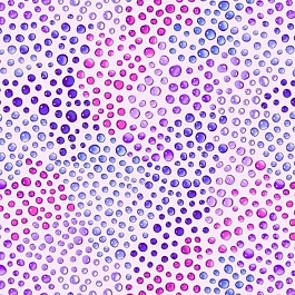 Rainbow Droplets Quilt Backs 274 cm (108'')