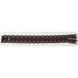 Lace Zipper walnut brown 20 cm
