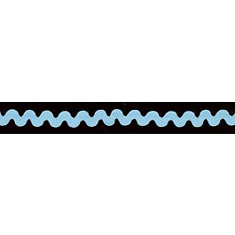 0.95 cm Ric Rac Zick-Zack Band lt blue