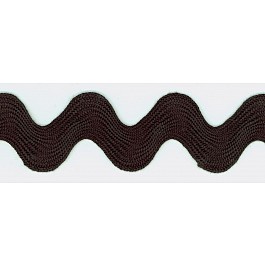 3.5 cm Ric Rac Zick-Zack Band black