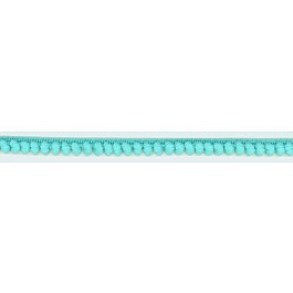 Baby Ball Fringe Ribbon 10mm aqua