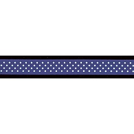 Swiss Dot Ribbon 16 mm 5/8'' royal blue