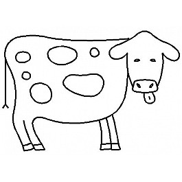 Cow 18 x 12,7 cm