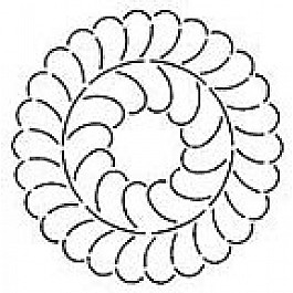 Block Feather Circle 19 cm