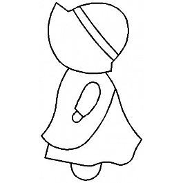 Motif Sunbonnet Sue 10 x 18 cm