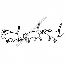Cats at Play, 48 cm x 15 cm