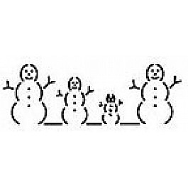 Border Snow People, 10.8 cm