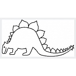 Stegosaurus 18 x 9 cm