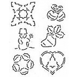 Block Christmas Assortment, 7.6 cm