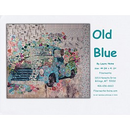 Old Blue collage quilt pattern 