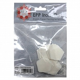 100 pcs Iron-ons- iron on 3/4'' Pentagons (!)