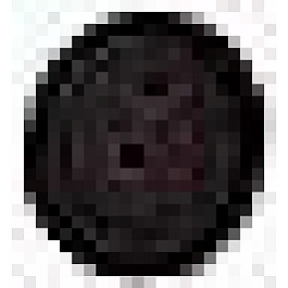 Ken Button Black (6 mm)