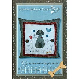 Flower Power Puppy Pillow Pattern with button