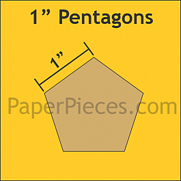 432 Paper Pieces Pentagon 1''
