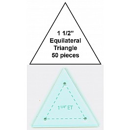 Paper Pieces equilateral Triangle 1 1/4'' + Template