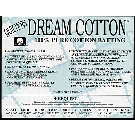 Dream Cotton® Request Batting 310 x 310 cm King