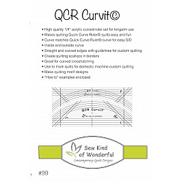 QCR Curvit Ruler for Longarm Quilting