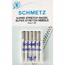 5 Super Stretch Schmetz Needles 75/11