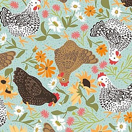 Chickens in th Meadow