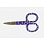 Curved Polka Dot Embroidery Scissors 9.5cm