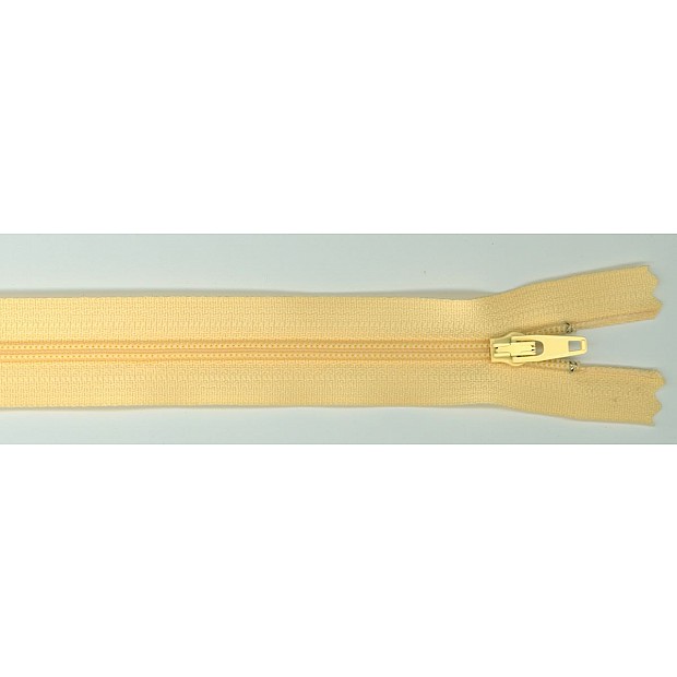Zipper buttercream yellow 35.5 cm