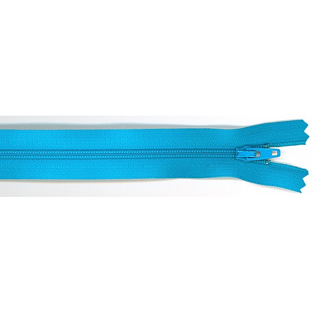 Zipper turquoise splash 35.5 cm