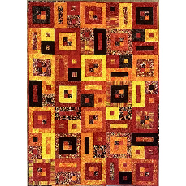 Batik Quilt, rot 150 cm x 210 cm