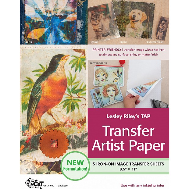 5 Iron-on Image Transfer Artist Paper Sheets